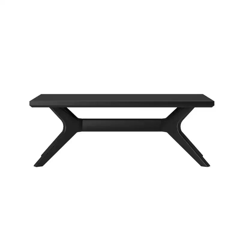 Table basse rectangulaire à pieds croisés en bois massif Plank+Beam, 48 po pour salon