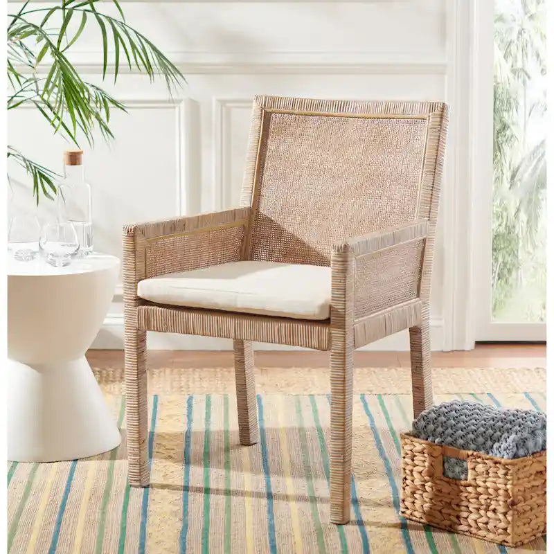Fauteuil d'appoint côtier avec coussin - 22,8 L x 22,4 P x 34,6 H