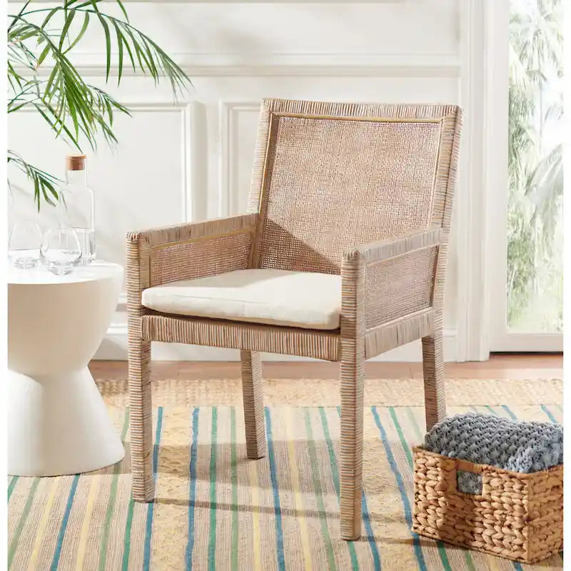 Fauteuil d'appoint côtier avec coussin - 22,8 L x 22,4 P x 34,6 H