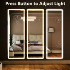 Miroir Mural LED Rectangulaire Beautypeak, Miroir sur Pied