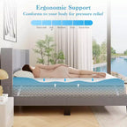 Surmatelas en mousse à mémoire de forme Costway 3 avec housse amovible et lavable (simple/double/grand/très grand)