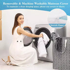 Surmatelas en mousse à mémoire de forme Costway 3 avec housse amovible et lavable (simple/double/grand/très grand)
