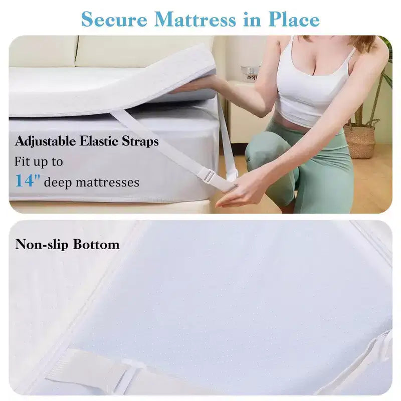 Surmatelas en mousse à mémoire de forme Costway 3 avec housse amovible et lavable (simple/double/grand/très grand)