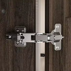 Meuble de rangement Famapy marron à 4 portes avec charnières réglables