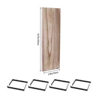 Lot de 4 étagères flottantes murales en bois, 40 x 15 cm, pour salle de bain, chambre, salon, cuisine