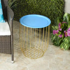 Table d'appoint en fil de fer Lakeside Collection avec plateau amovible