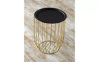 Table d'appoint en fil de fer Lakeside Collection avec plateau amovible