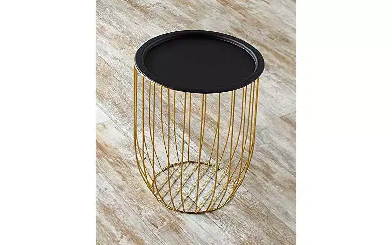 Table d'appoint en fil de fer Lakeside Collection avec plateau amovible
