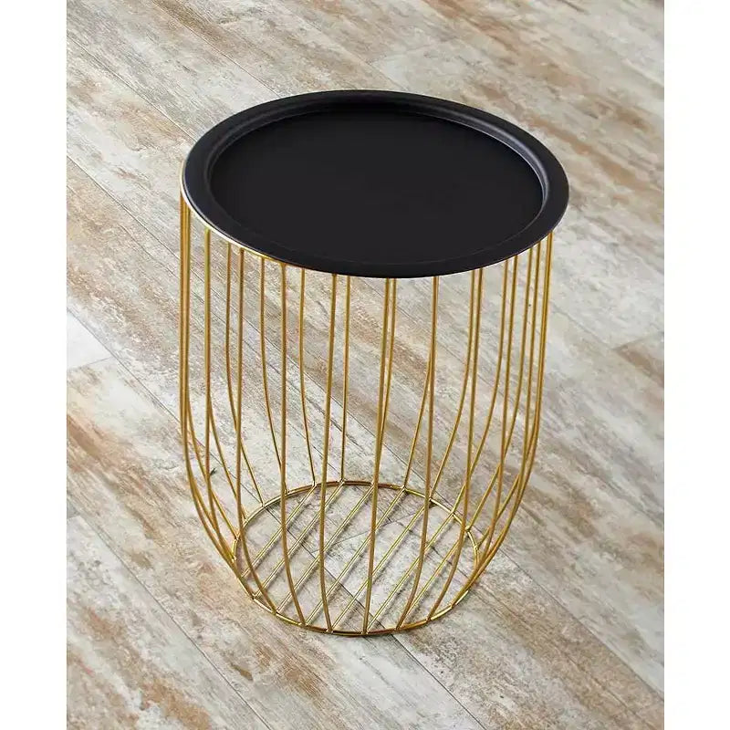 Table d'appoint en fil de fer Lakeside Collection avec plateau amovible