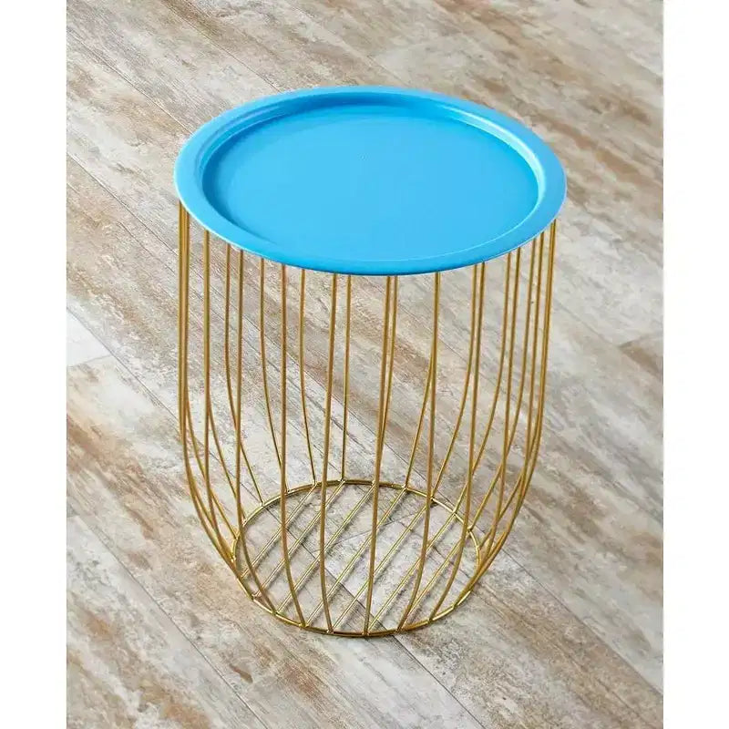 Table d'appoint en fil de fer Lakeside Collection avec plateau amovible