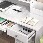 Ensemble bureau et chaise pour enfants Qaba avec rangements, bureau d'étude avec chaise pour enfants de 5 à 8 ans