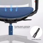 EUREKA ERGONOMIC,Skylar, Chaise de bureau moderne en maille