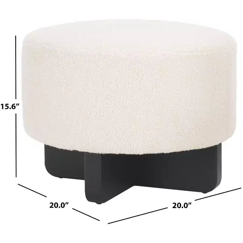 Pouf rond Riah Boucle - OTT4504 - Safavieh