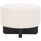 Riah Boucle Round Ottoman - OTT4504 - Safavieh