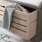 Banc de rangement Briar à 3 tiroirs avec coussin - BCH5700 - Safavieh