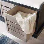 Banc de rangement Briar à 3 tiroirs avec coussin - BCH5700 - Safavieh