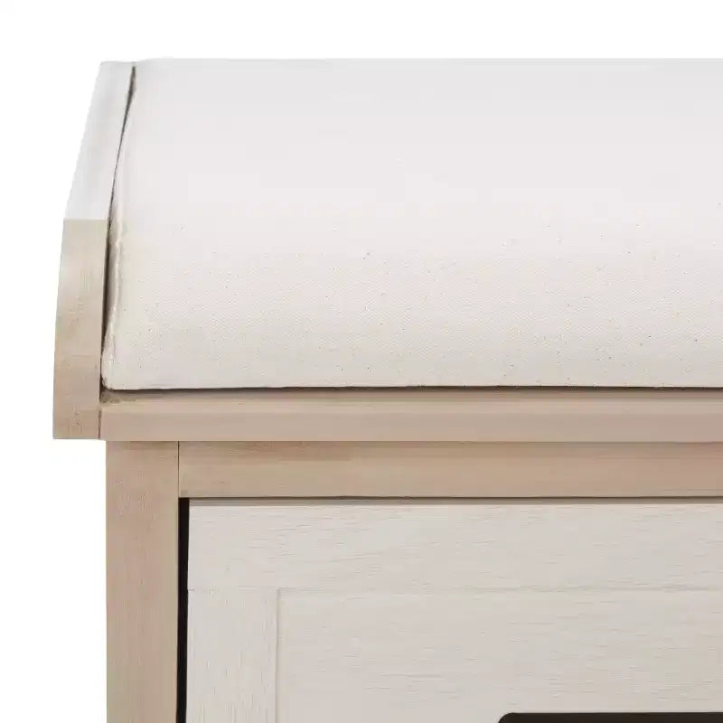 Banc de rangement Briar à 3 tiroirs avec coussin - BCH5700 - Safavieh