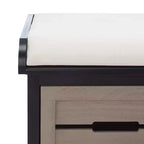 Banc de rangement Briar à 3 tiroirs avec coussin - BCH5700 - Safavieh
