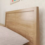 Cadre de lit jumeau Max & Lily, plateforme classique en bois massif avec tête de lit à panneaux pour enfants