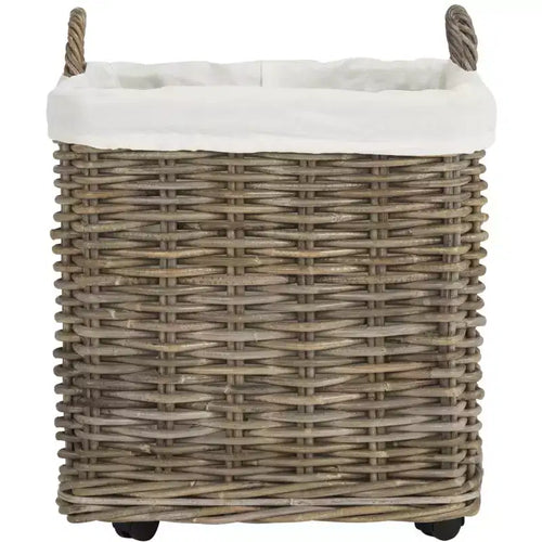 Panier à linge Amari à roulettes (lot de 2) - HAC6000 - Naturel - Safavieh
