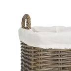 Panier à linge Amari à roulettes (lot de 2) - HAC6000 - Naturel - Safavieh