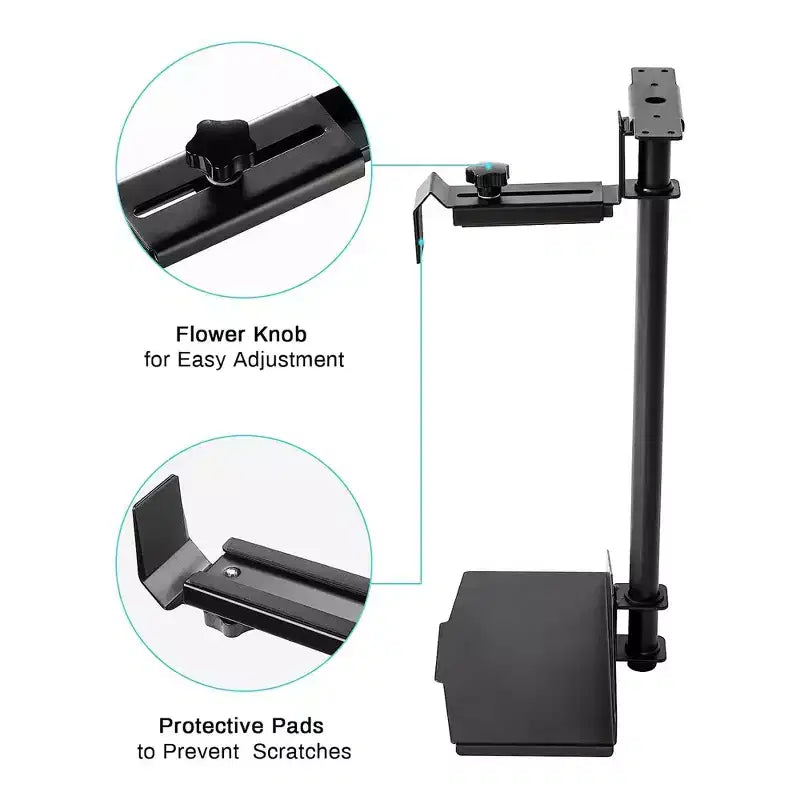 EUREKA ERGONOMIC,Support CPU réglable par bouton rotatif,22,09 l x 12,52 P x 12,05 HNoir