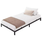 Whizmax Cadre de Lit 8 Pouces Queen/Full/Twin, Plateforme en Métal à Profil Bas, Support de Matelas, Silencieux, Montage Facile, Noir