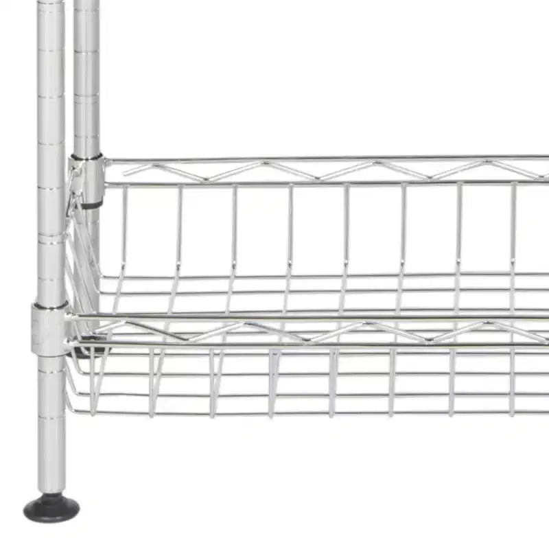 Mini étagère à 4 niveaux Gaston - Chrome - Safavieh