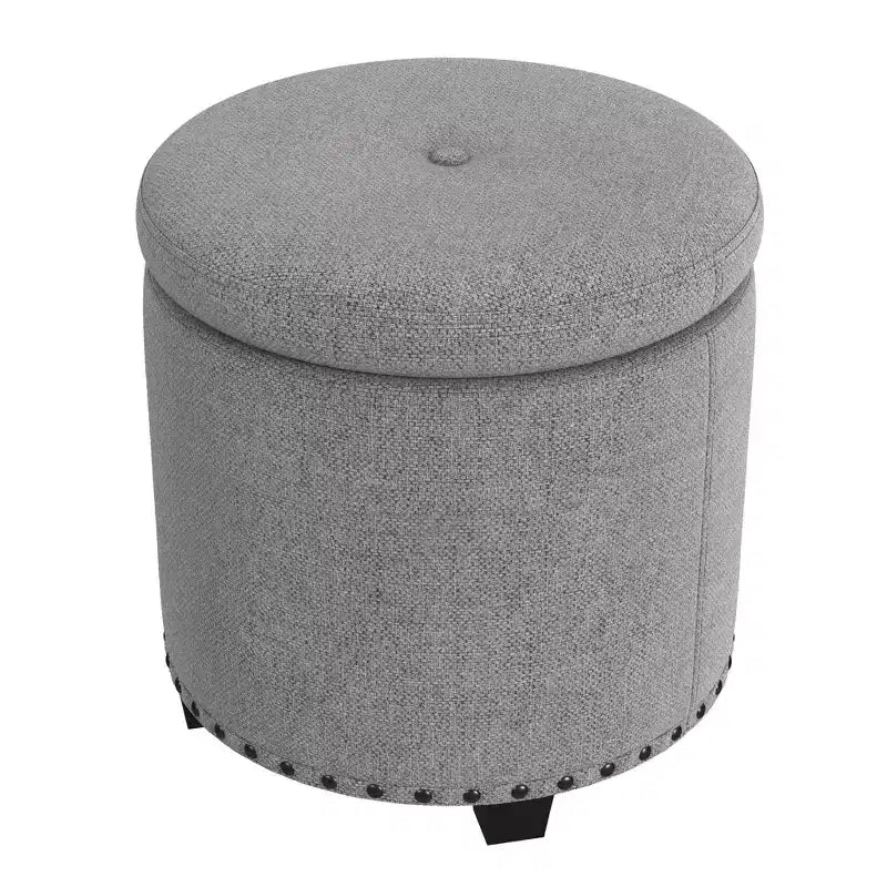 Pouf de rangement HomePop avec clous