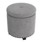 Pouf de rangement HomePop avec clous