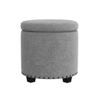 Pouf de rangement HomePop avec clous