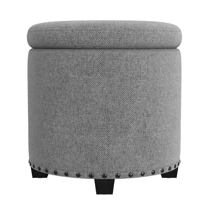 Pouf de rangement HomePop avec clous