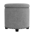 Pouf de rangement HomePop avec clous