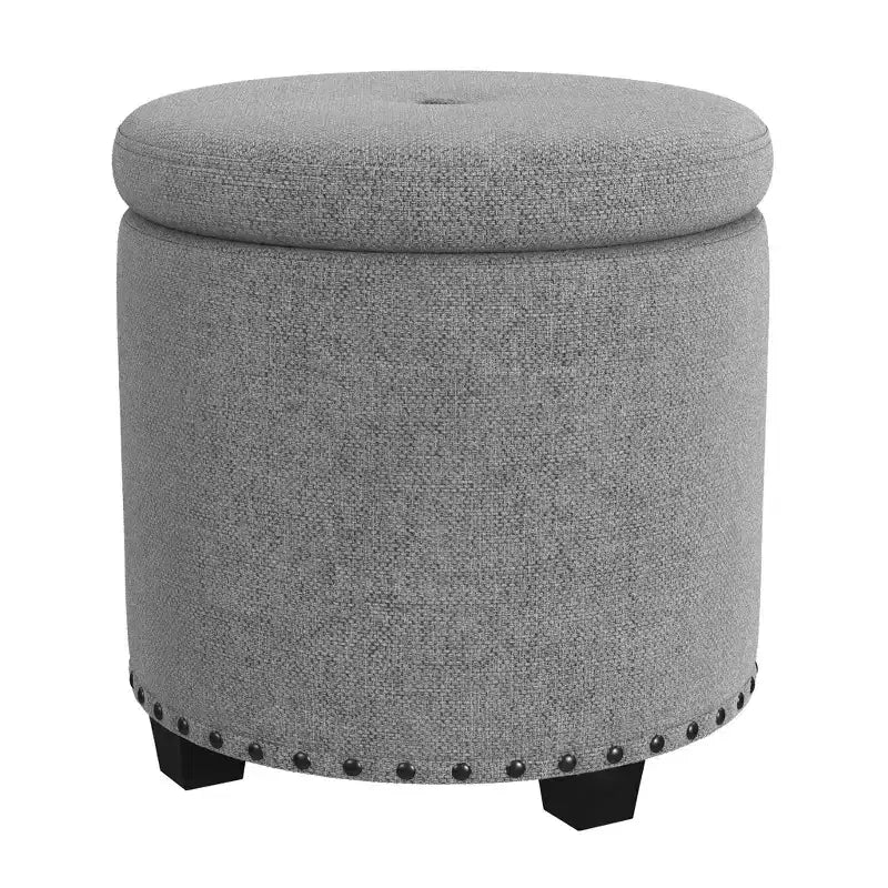 Pouf de rangement HomePop avec clous