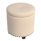 Pouf de rangement HomePop avec clous