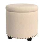 Pouf de rangement HomePop avec clous