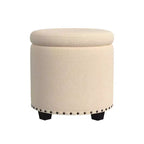 Pouf de rangement HomePop avec clous