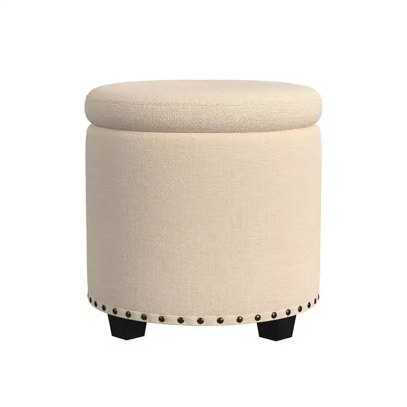 Pouf de rangement HomePop avec clous