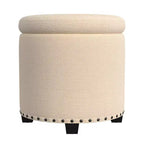 Pouf de rangement HomePop avec clous