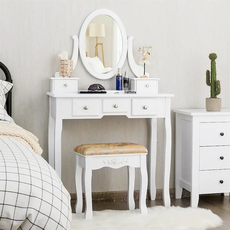 Coiffeuse avec tabouret