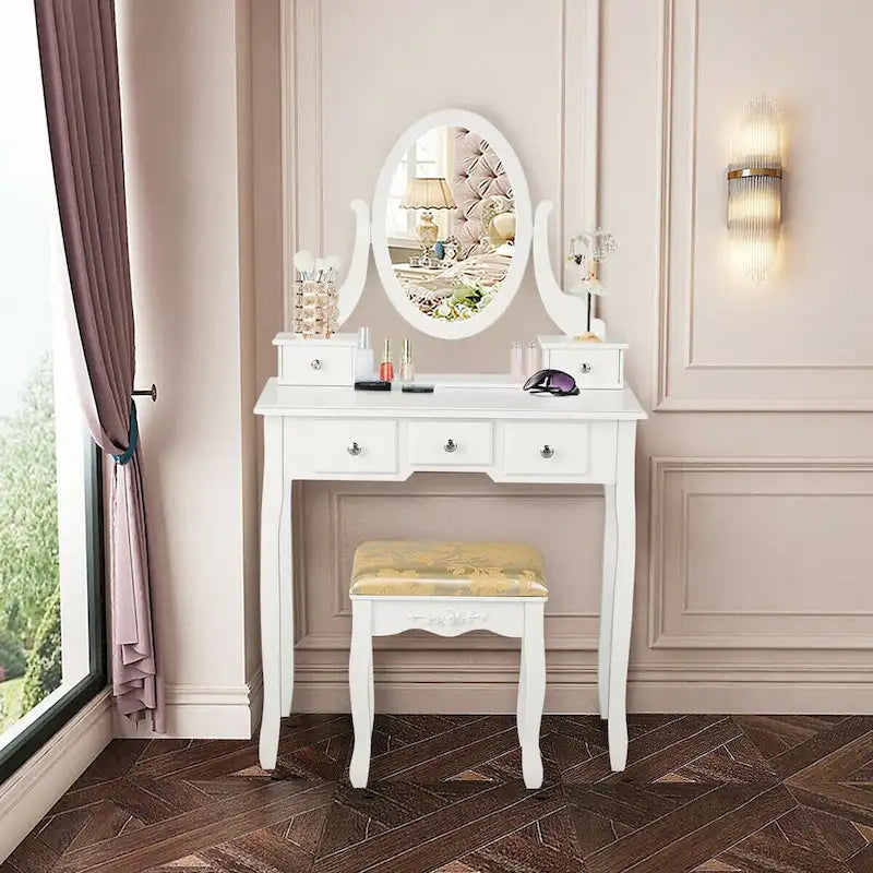 Coiffeuse avec tabouret