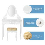 Coiffeuse avec tabouret