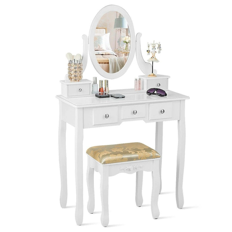 Coiffeuse avec tabouret