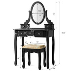 Coiffeuse avec tabouret