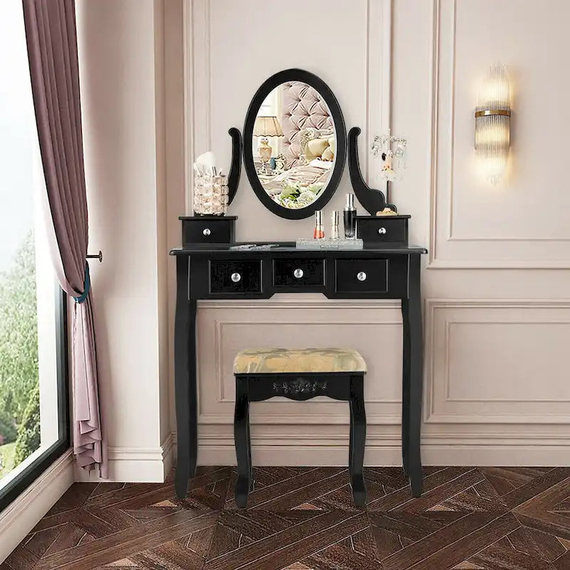 Coiffeuse avec tabouret