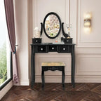 Coiffeuse avec tabouret
