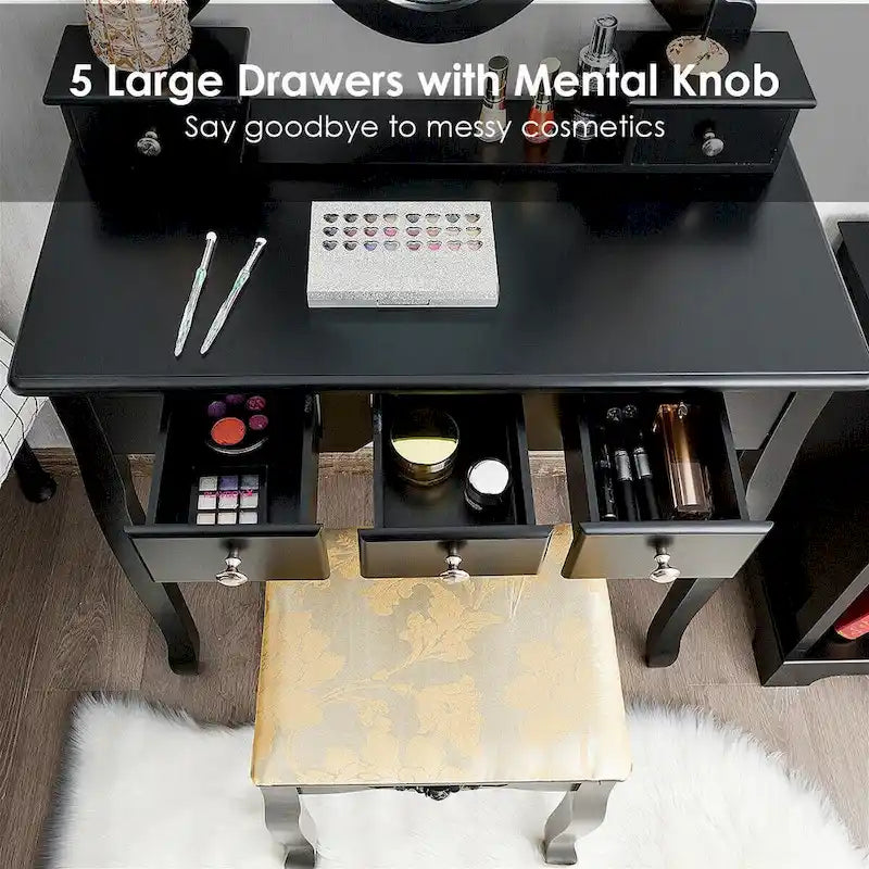 Coiffeuse avec tabouret