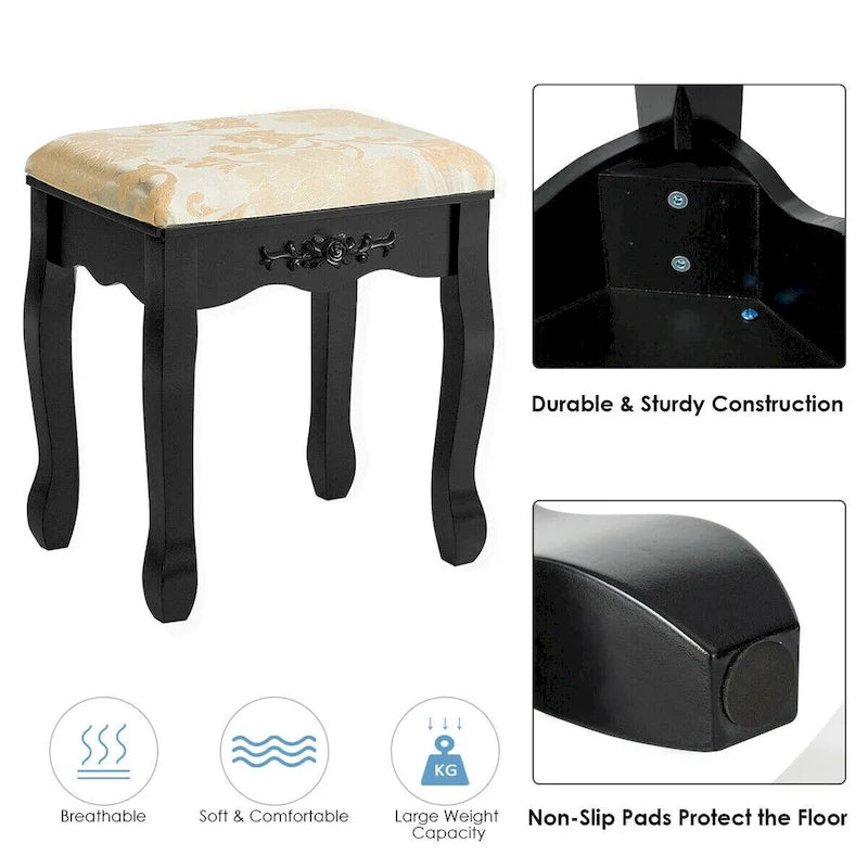 Coiffeuse avec tabouret