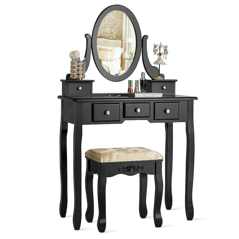 Coiffeuse avec tabouret