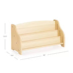 Présentoir de livres de table Guidecraft – Naturel : Présentoir de livres et de littérature et rangement de livres pour salle de classe pour enfants